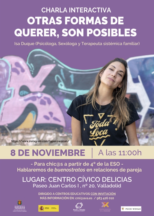 Charla interactiva con "La Psicowoman" Isa Duque Charla interactiva con "La Psicowoman" Isa Duque