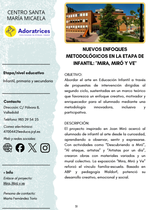 Nuestro proyecto "Mira, Miró. Ve" llega a la revista CFIEsfera Nuestro proyecto "Mira, Miró. Ve" llega a la revista CFIEsfera
